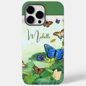 Abstrakte Schmetterlingsfelder Personalisiert Case-Mate iPhone Hülle (Rückseite)