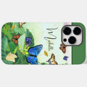 Abstrakte Schmetterlingsfelder Personalisiert Case-Mate iPhone Hülle (Rückseite (Horizontal))