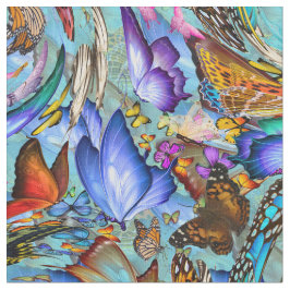 Abstrakte Schmetterlingsflüge wiederholen Stoff