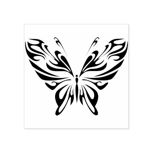 abstrakte Schmetterlingskunst Briefmarke Gummistempel (Prägung)