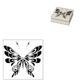 abstrakte Schmetterlingskunst Briefmarke Gummistempel (Stempel)