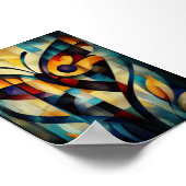 Abstrakte Schmetterlingskunst - Geometrisches Natu Poster (Ecke)