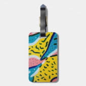 Abstrakte Schmetterlingskunst Gepäckanhänger (Rückseite vertikal)