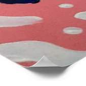 Abstrakte Schmetterlingskunst Poster (Ecke)