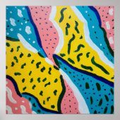 Abstrakte Schmetterlingskunst Poster (Vorne)