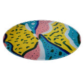 Abstrakte Schmetterlingskunst Schneidebrett (Ecke)