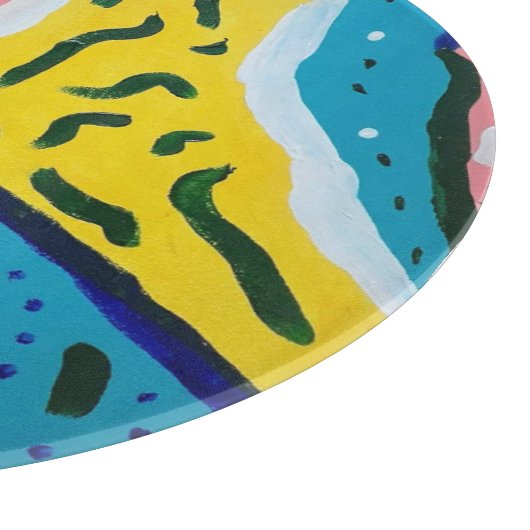 Abstrakte Schmetterlingskunst Schneidebrett (Ecke)