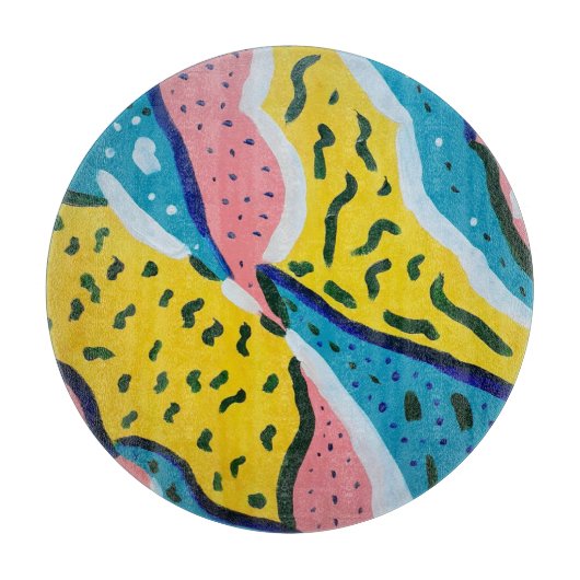 Abstrakte Schmetterlingskunst Schneidebrett (Vorderseite)