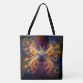 Abstrakte SchmetterlingsTasche Tasche (Vorderseite)