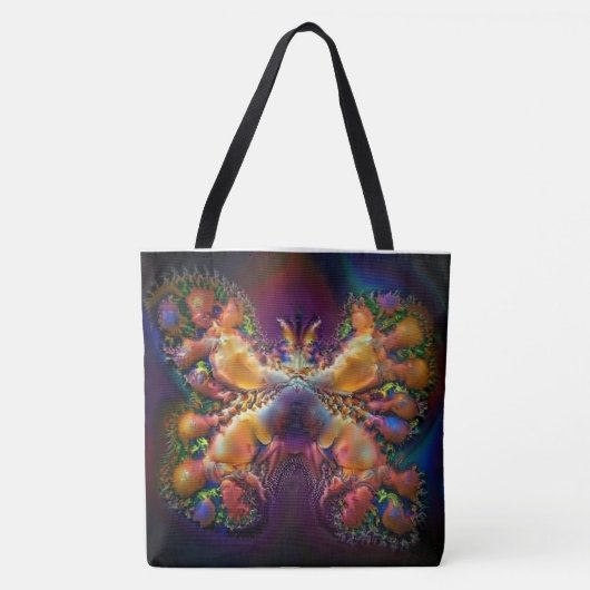 Abstrakte SchmetterlingsTasche Tasche (Vorderseite)