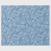 Abstrakte Schmetterlingstierwerbung in Blau Geschenkpapier (Flach)