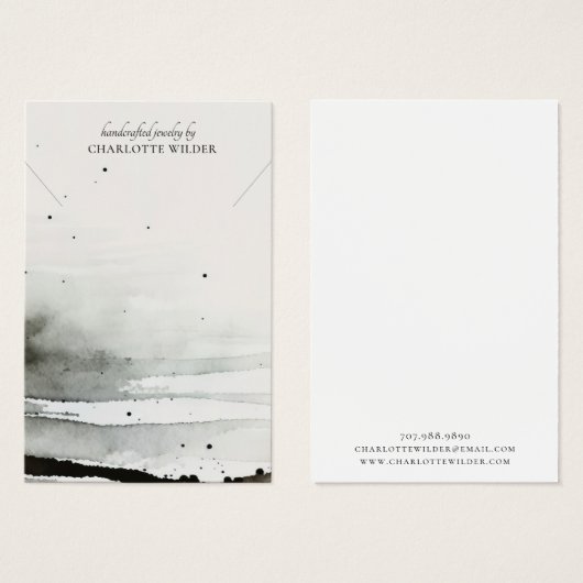 Abstrakte Schmuckkarten für Aquarellfarben (Vorne & Hinten)