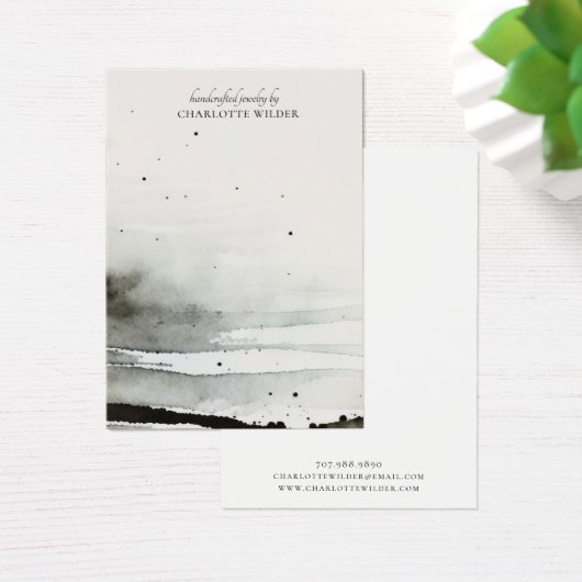 Abstrakte Schmuckkarten mit Aquarellfarbe (Schreibtisch)