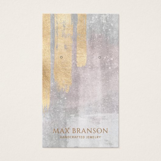 Abstrakte Schmuckkarten mit Rosa-Ohrring (Vorderseite)