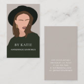 Abstrakte Schmuckmacherkarte Visitenkarte (Vorne/Hinten)