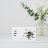 Abstrakte Schmutz-Fahrrad-Geschäfts-Karten Visitenkarte (Stehend Vorderseite)