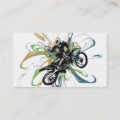 Abstrakte Schmutz-Fahrrad-Geschäfts-Karten Visitenkarte (Rückseite)