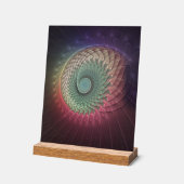 Abstrakte Schnecke Farben Modernes Fraktal Kunst,  Acrylschild (Winkel)