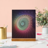 Abstrakte Schnecke Farben Modernes Fraktal Kunst,  Acrylschild (Hochzeit)