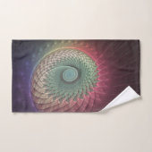 Abstrakte Schnecke Farben Modernes Fraktal Kunst,  Badhandtuch Set (Handtuch)