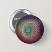 Abstrakte Schnecke Farben Modernes Fraktal Kunst,  Button (Vorne & Hinten)