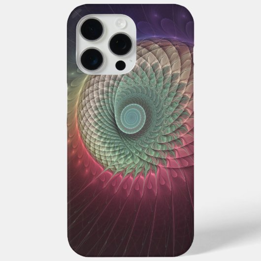 Abstrakte Schnecke Farben Modernes Fraktal Kunst,  Case-Mate iPhone Hülle (Rückseite)