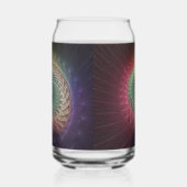 Abstrakte Schnecke Farben Modernes Fraktal Kunst,  Dosenglas (Rechts)