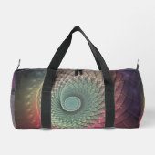 Abstrakte Schnecke Farben Modernes Fraktal Kunst,  Duffle Bag (Rückseite)