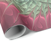 Abstrakte Schnecke Farben Modernes Fraktal Kunst,  Geschenkpapier (Rolleneckpunkt)