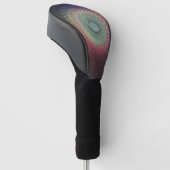 Abstrakte Schnecke Farben Modernes Fraktal Kunst, Golf Headcover (angewinkelt)