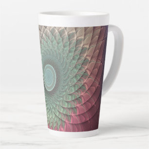 Abstrakte Schnecke Farben Modernes Fraktal Kunst, Milchtasse