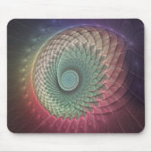 Abstrakte Schnecke Farben Modernes Fraktal Kunst, Mousepad (Vorne)