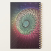 Abstrakte Schnecke Farben Modernes Fraktal Kunst, Planer (Rückseite)