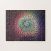 Abstrakte Schnecke Farben Modernes Fraktal Kunst, Puzzle (Horizontal)