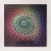 Abstrakte Schnecke Farben Modernes Fraktal Kunst, Puzzle (Horizontal)