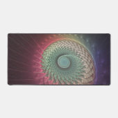 Abstrakte Schnecke Farben Modernes Fraktal Kunst,  Schreibtischunterlage (Vorderseite)