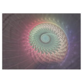 Abstrakte Schnecke Farben Modernes Fraktal Kunst,  Tischdecke (Vorderseite (Horizontal))