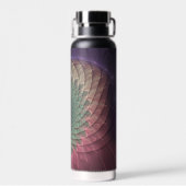 Abstrakte Schnecke Farben Modernes Fraktal Kunst,  Trinkflasche (Rückseite)