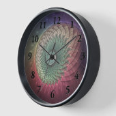 Abstrakte Schnecke Farben Modernes Fraktal Kunst, Uhr (Winkel)