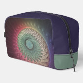 Abstrakte Schnecke Farben Modernes Fraktal Kunst,  Waschbeutel (Rechte Ecke)