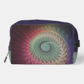 Abstrakte Schnecke Farben Modernes Fraktal Kunst,  Waschbeutel (Rückseite)