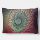 Abstrakte Schnecke Farben Modernes Fraktal Kunst,  Zubehörtasche (Rückseite)