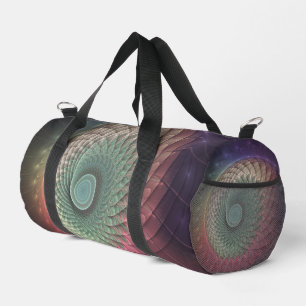 Abstrakte Schnecke Farbige Moderne Fraktal-Kunst Duffle Bag