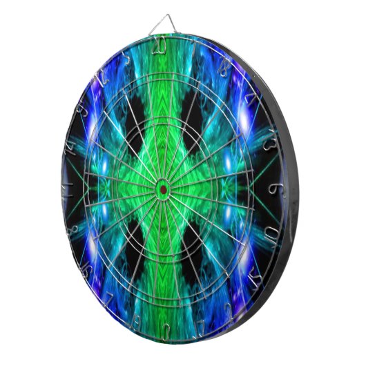 Abstrakte Schneeflocke Dartscheibe (Vorderseite rechts)