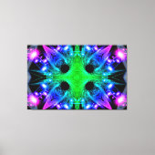 Abstrakte Schneeflocke Leinwanddruck (Vorderseite)