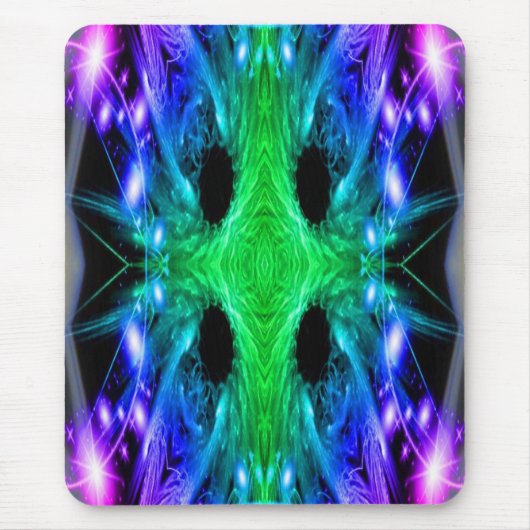 Abstrakte Schneeflocke Mousepad (Vorne)