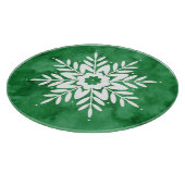 Abstrakte Schneeflocke Schneidebrett (Ecke)