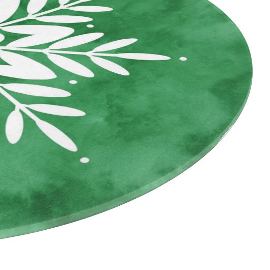 Abstrakte Schneeflocke Schneidebrett (Ecke)