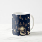 Abstrakte Schneeflocken. 2d Abbildung. Holy Christ Kaffeetasse (VorderseiteRechts)