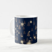 Abstrakte Schneeflocken. 2d Abbildung. Holy Christ Kaffeetasse (Vorderseite Links)